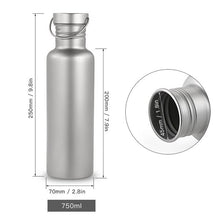 Load image into Gallery viewer, 750ml Full Titanium Water Bottles